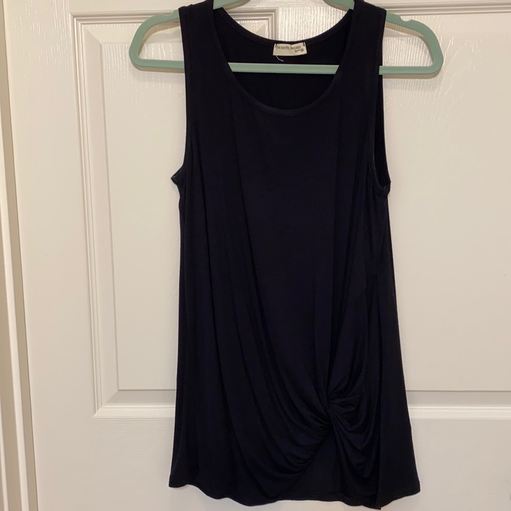 Black tank with knot detail